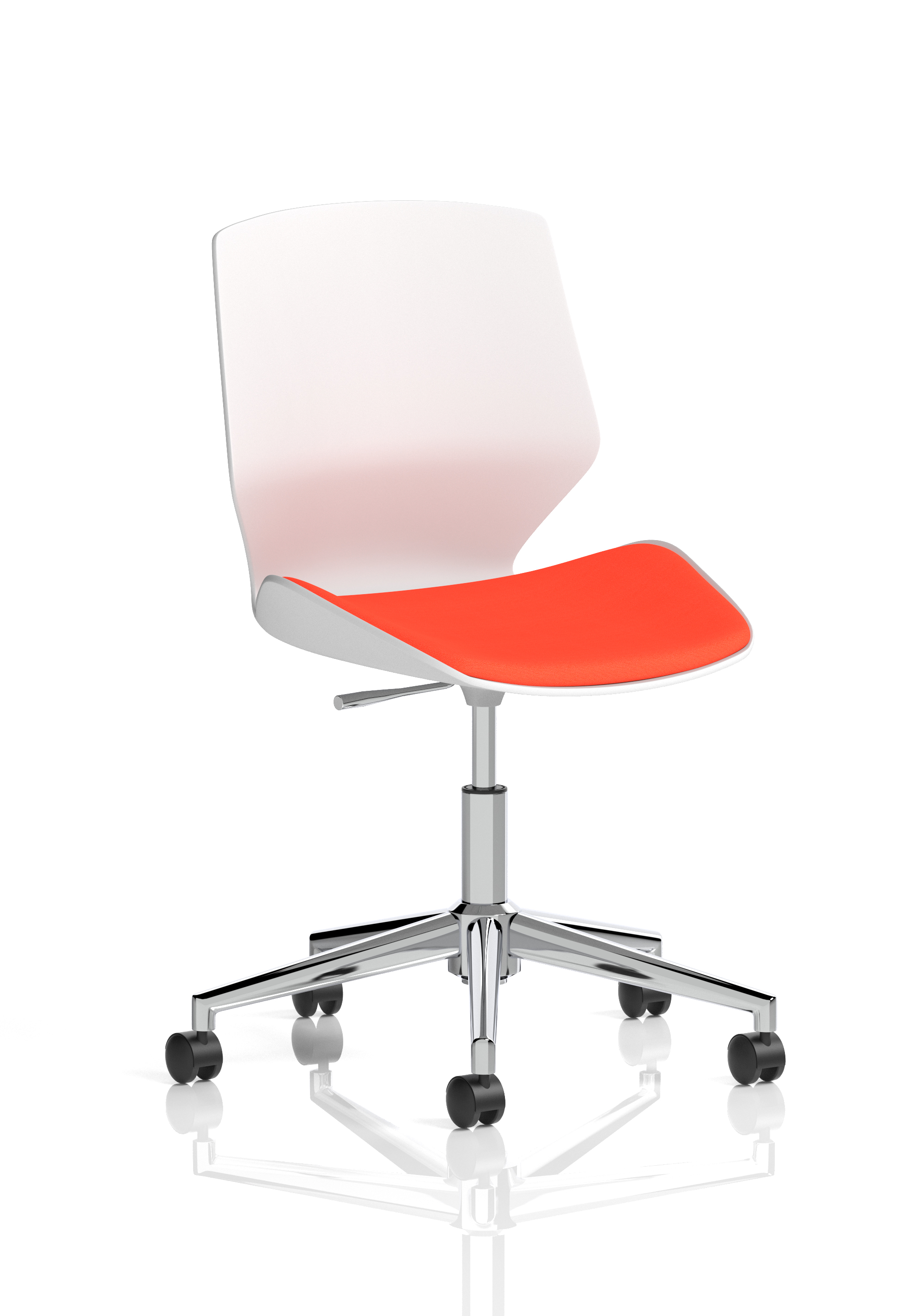 Florence 5 Star Base White Frame Fabric Visitor Chair - image 8