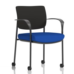 Brunswick Deluxe Medium Back Visitor Office Chair with Arms with Castors - image 10
