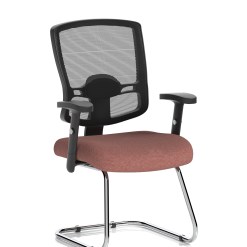 Portland Mesh Back Cantilever Visitor Chair with Arms - image 10