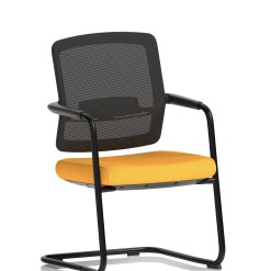 Flint Mesh Back Cantilever Chair - image 6