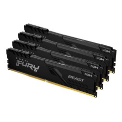 Kingston Technology FURY Beast 64GB 3200MT/s DDR4 CL16 DIMM (Kit of 4) Black