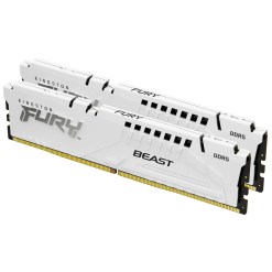 Kingston Technology FURY Beast 64GB 5200MT/s DDR5 CL40 DIMM (Kit of 2) White XMP
