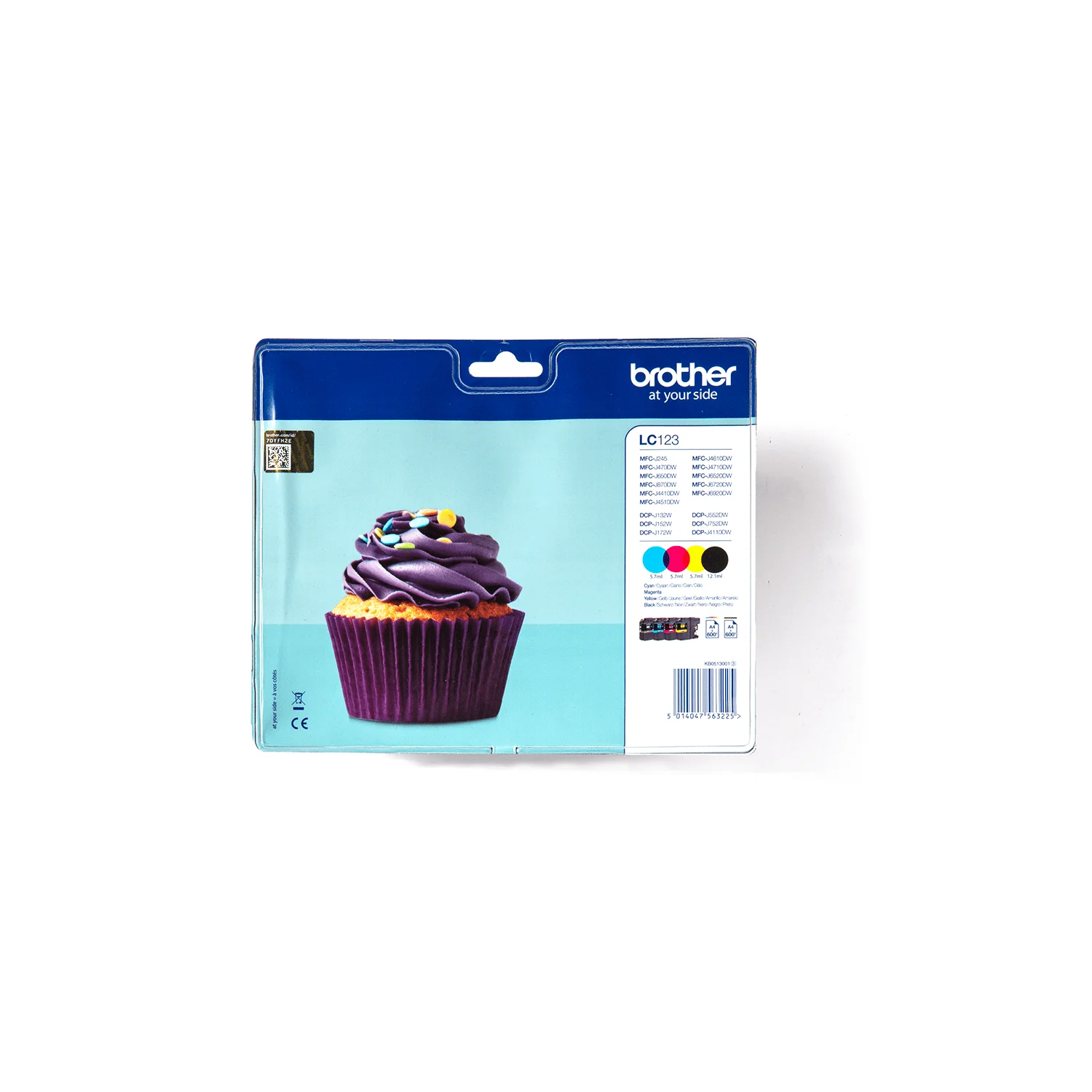 Brother LC-123VALBP ink cartridge 4 pc(s) Original Black, Cyan, Magenta, Yellow