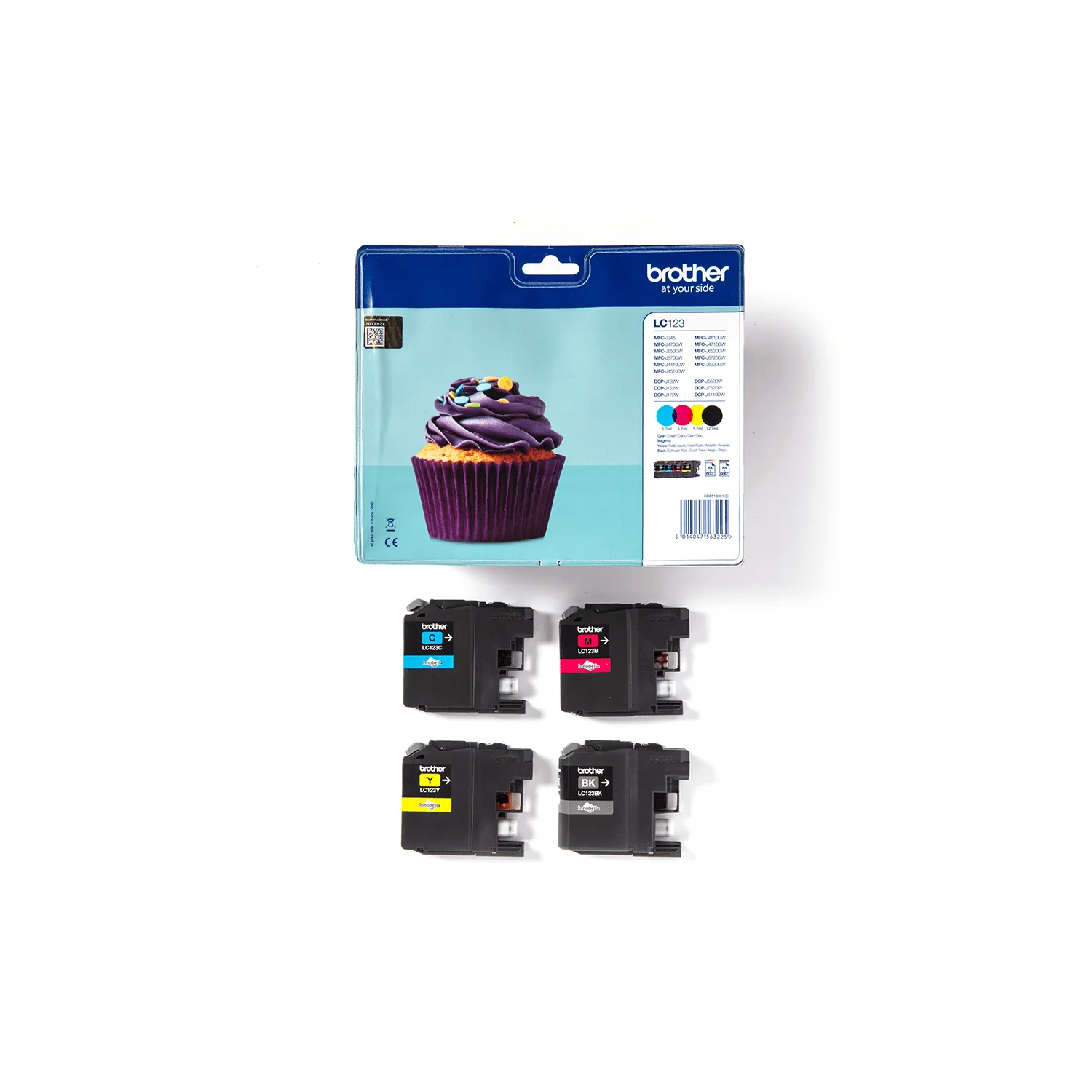 Brother LC-123VALBP ink cartridge 4 pc(s) Original Black, Cyan, Magenta, Yellow - image 3
