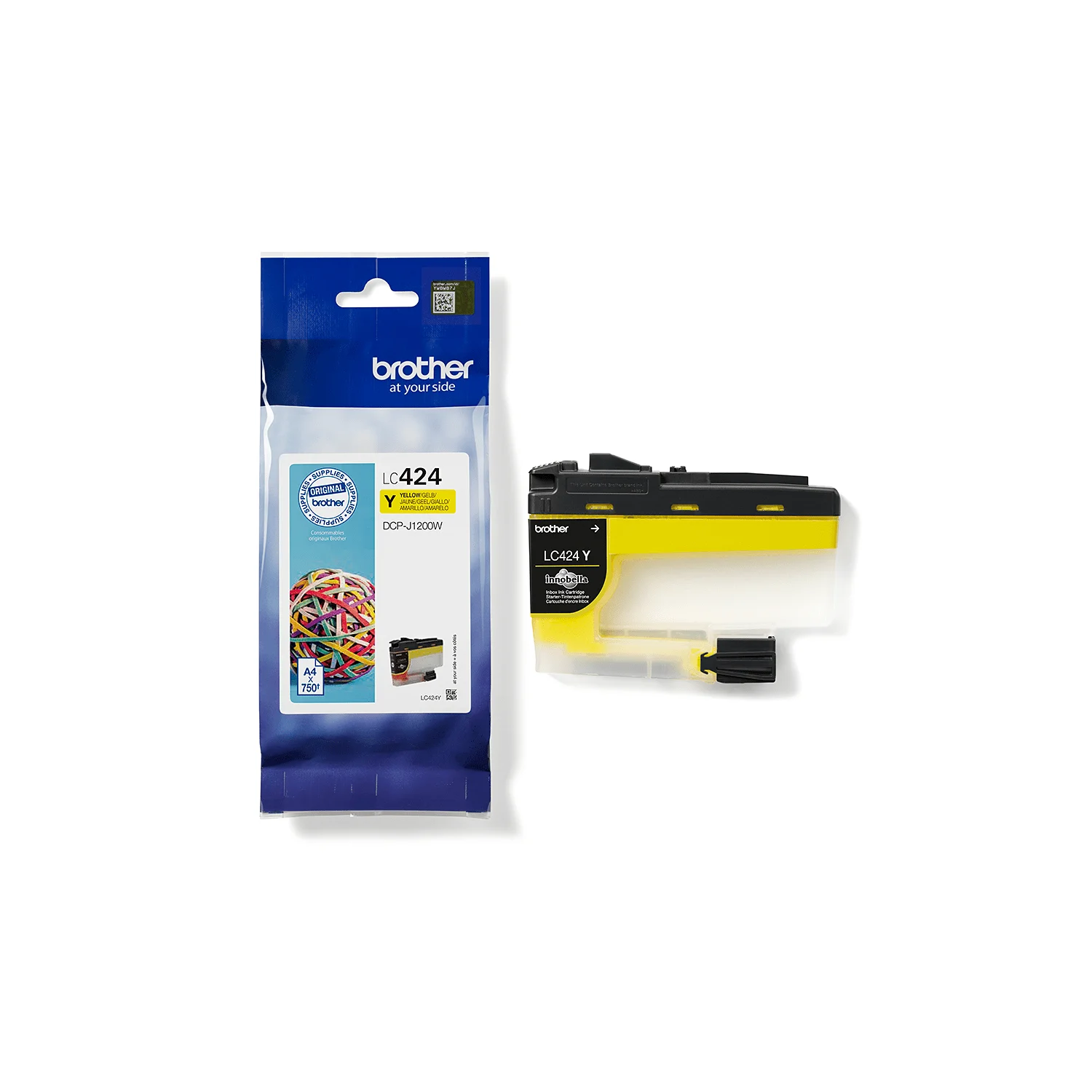 Brother LC424Y ink cartridge 1 pc(s) Original Yellow - image 2