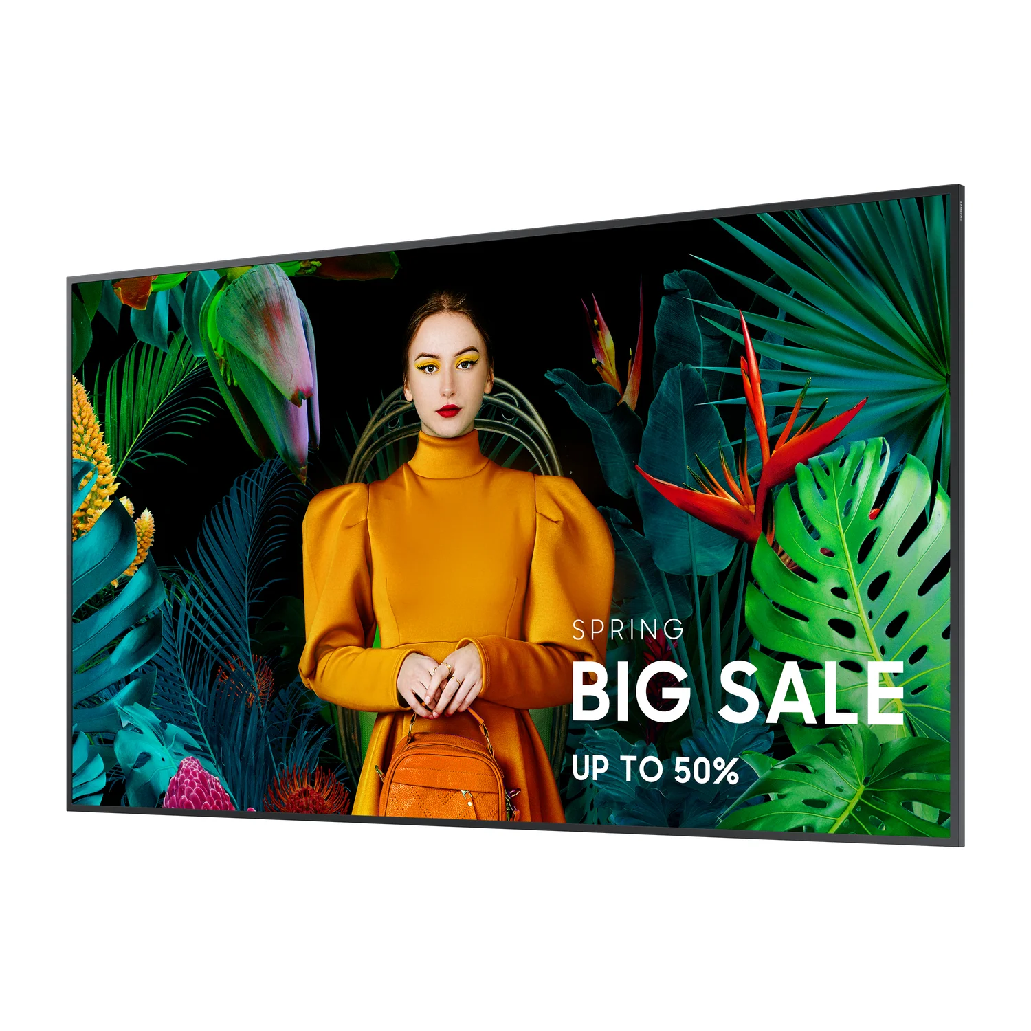 Samsung QH55C Digital signage flat panel 139.7 cm (55") LCD Wi-Fi 700 cd/m² 4K Ultra HD Black Built-in processor Tizen 24/7 - image 2