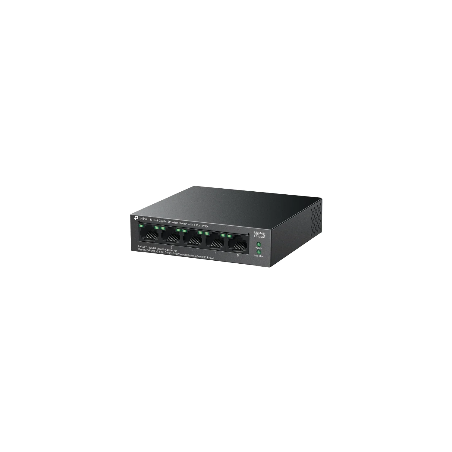 Tplink TP-Link LiteWave 5-Port Gigabit Desktop Switch with 4-Port PoE+ - image 3