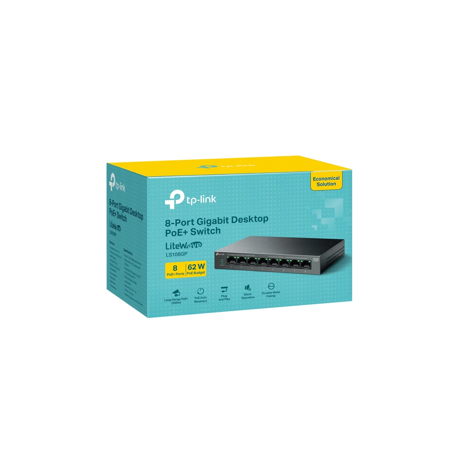 Tplink TP-Link LiteWave 8-Port Gigabit Desktop Switch with 8-Port PoE+ - image 6