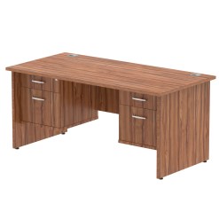 Impulse 1600mm Panel End Straight Desk With Two Fixed Pedestal - image 10