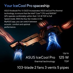 ASUS Vivobook Pro 15 OLED N6506MV-MA026W Intel Core Ultra 9 185H Laptop 39.6 cm (15.6