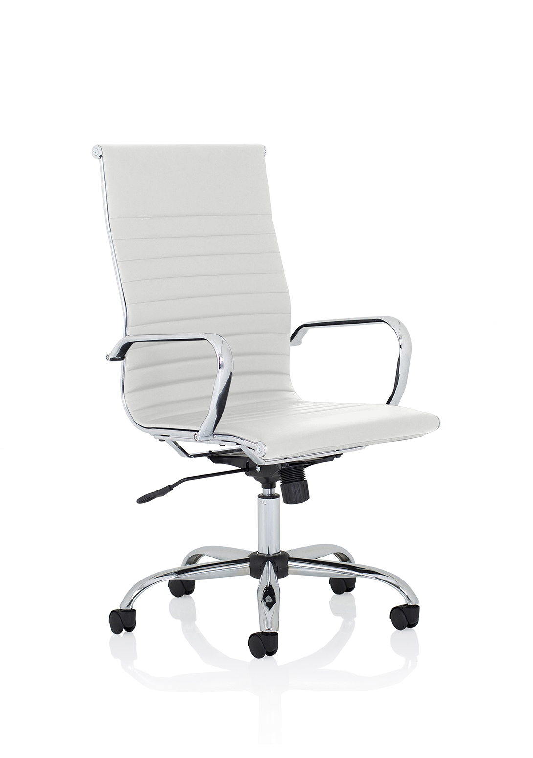 Nola Black Leather Executive Office Chair with Arms - image 3