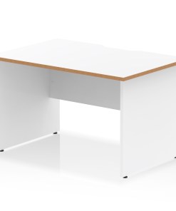Impulse Scalloped Edge 1200mm Straight Desk Panel End Leg