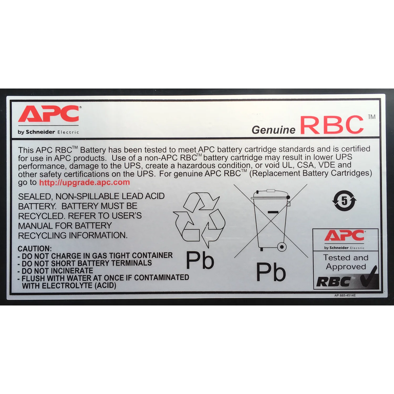 APC Battery Replacement Cartridge RBC2 (OEM) - image 2