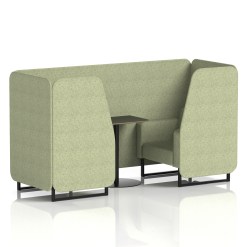 Brixworth Booth With Black Table In Single Tone