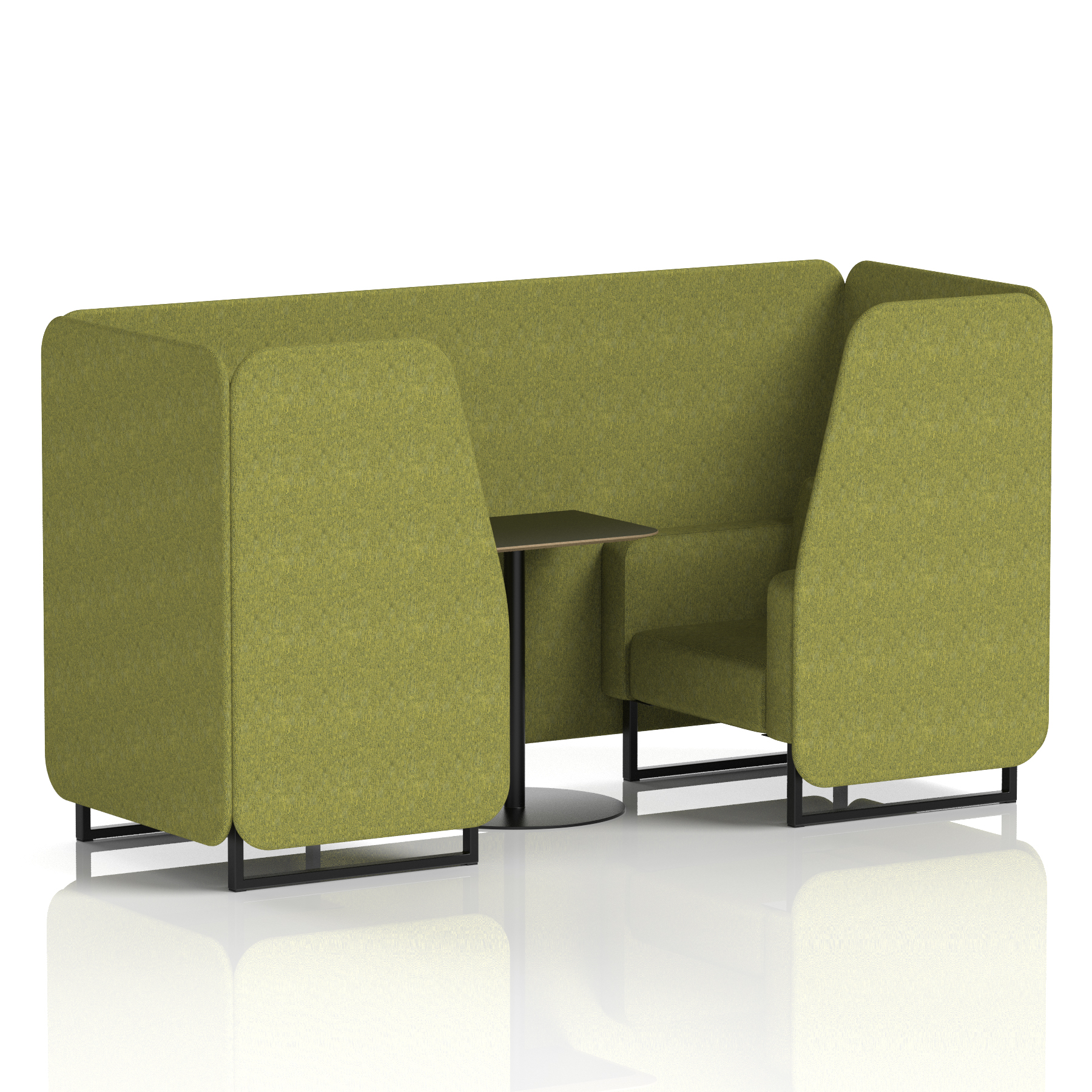 Brixworth Booth With Black Table In Single Tone - image 4