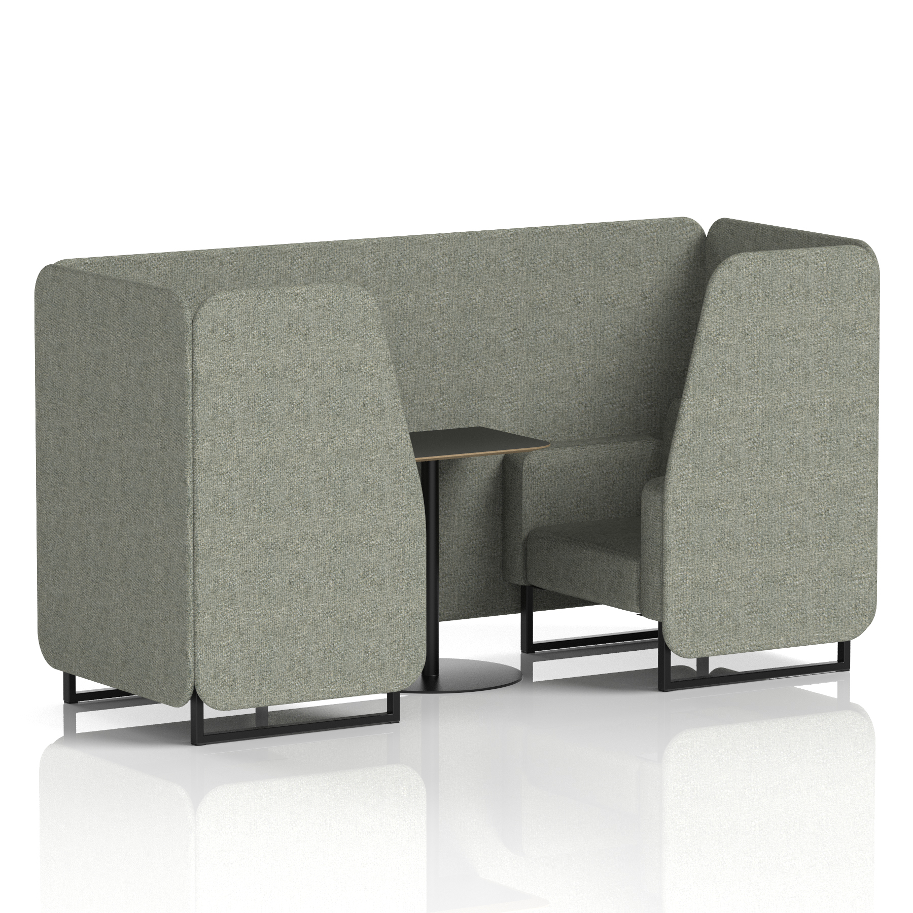 Brixworth Booth With Black Table In Single Tone - image 6