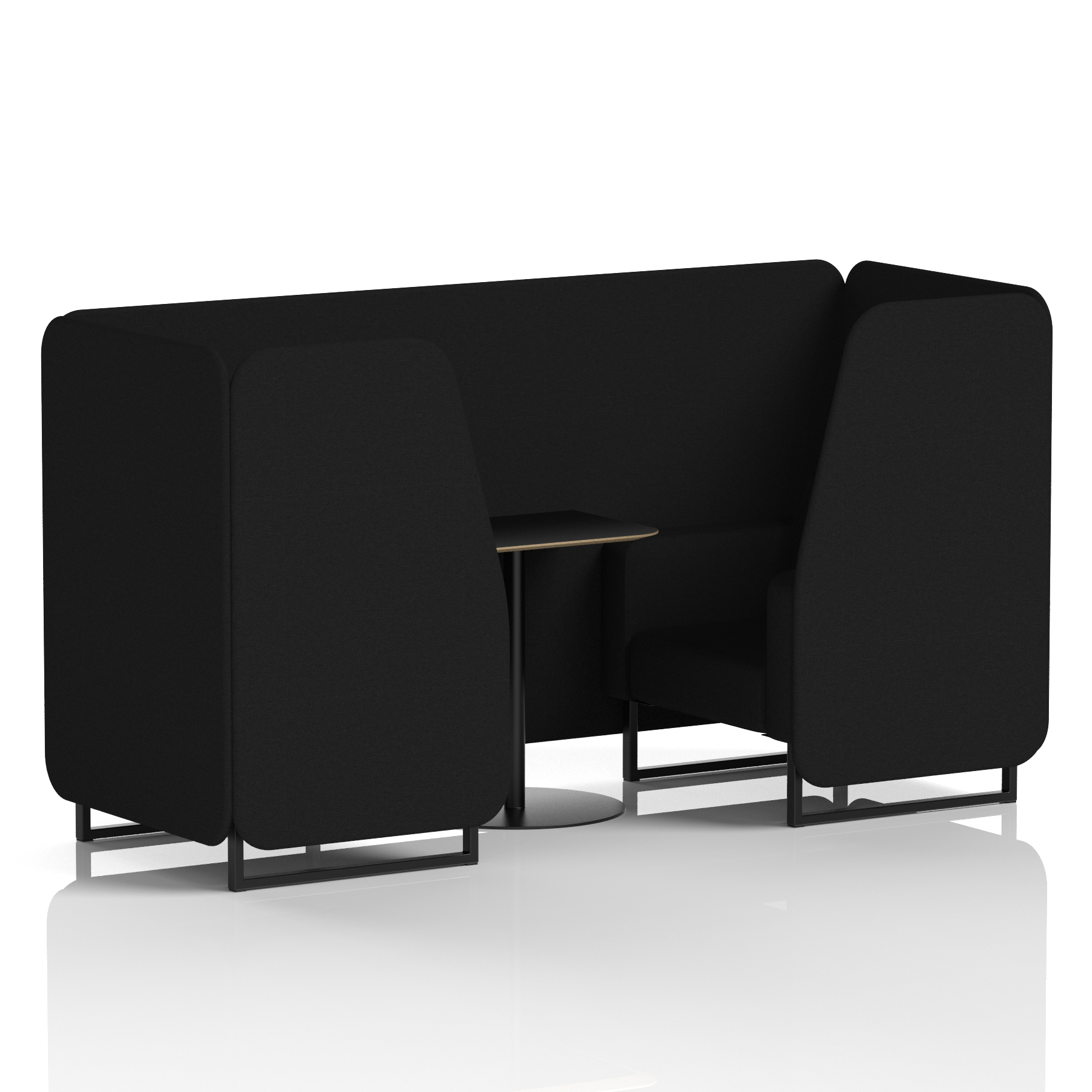 Brixworth Booth With Black Table In Single Tone - image 9