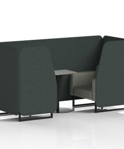 Brixworth Booth With Grey Table In Two Tone