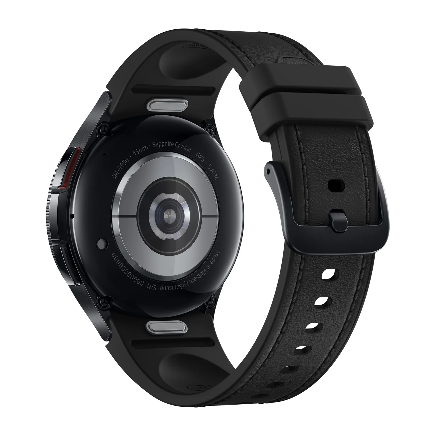 Samsung Galaxy Watch6 Classic SM-R955FZKAEUA smartwatch / sport watch 3.3 cm (1.3") OLED 43 mm Digital 432 x 432 pixels Touchscreen 4G Black Wi-Fi GPS (satellite)