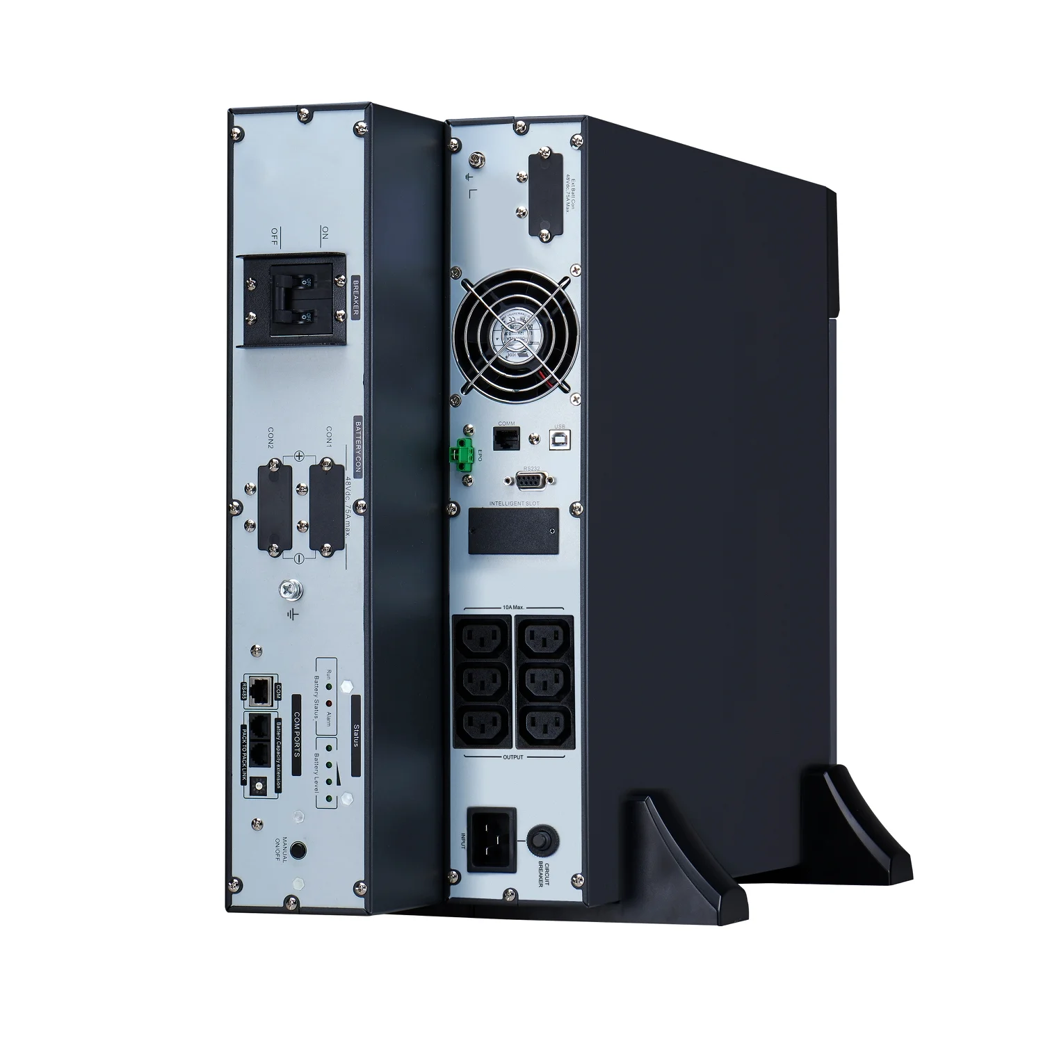 APC Easy UPS On-Line, 2000VA, Lithium-ion, Rack/Tower 4U, 230V, 6 IEC C13 outlets, Intelligent Card Slot, Extended runtime, W/ rail kit - image 4