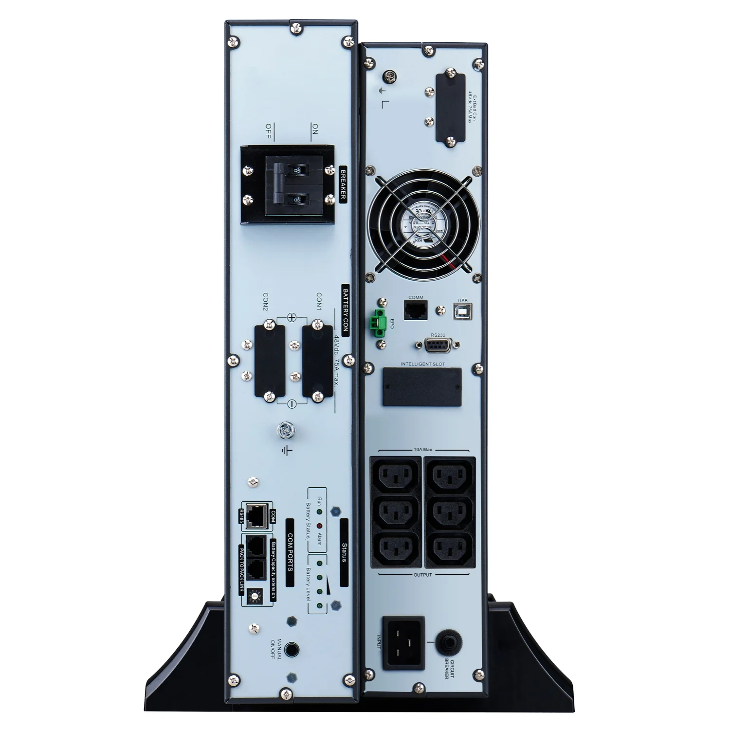 APC Easy UPS On-Line, 2000VA, Lithium-ion, Rack/Tower 4U, 230V, 6 IEC C13 outlets, Intelligent Card Slot, Extended runtime, W/ rail kit - image 6