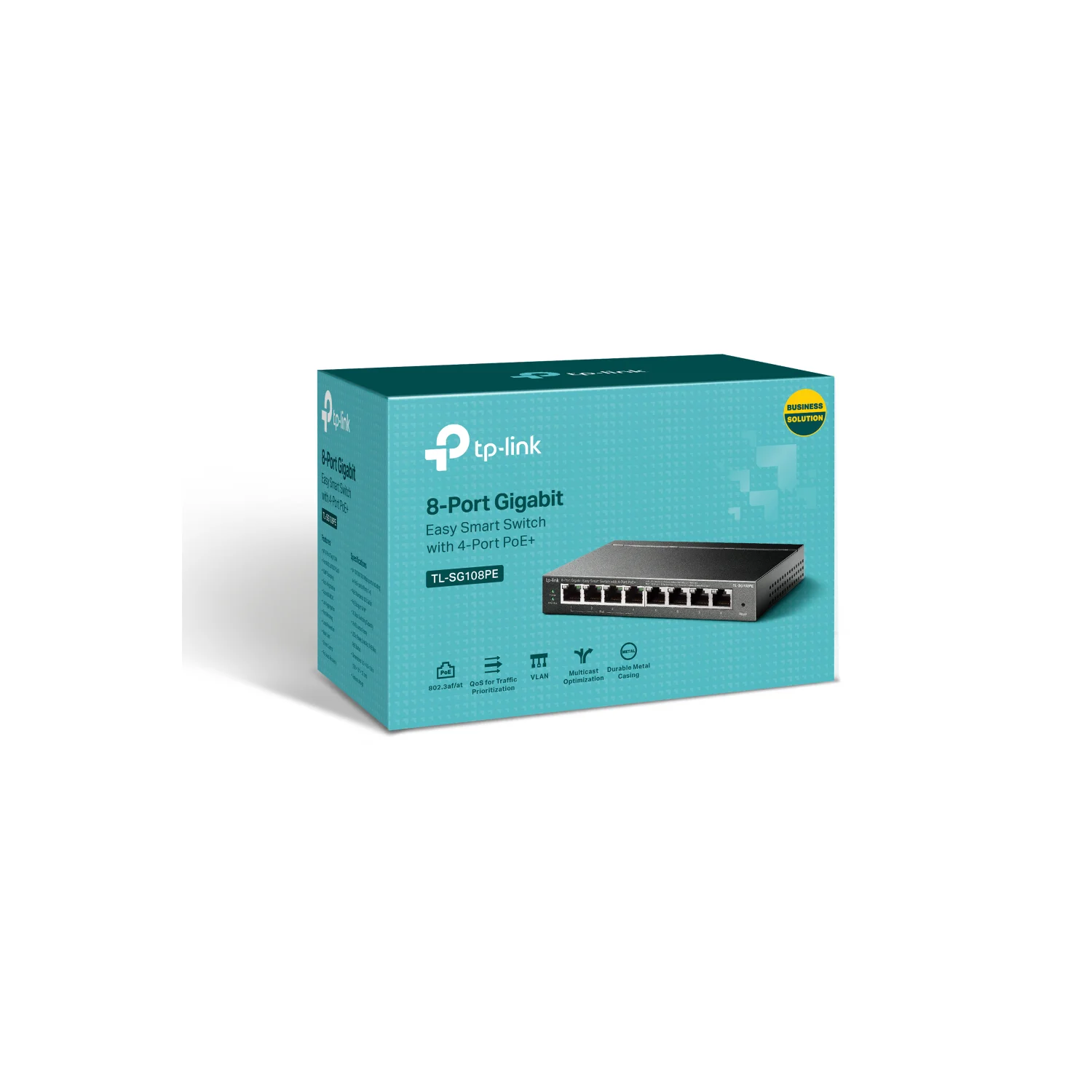 Tplink TP-Link TL-SG108PE network switch Managed L2 Gigabit Ethernet (10/100/1000) Power over Ethernet (PoE) Black - image 3