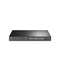 TP-Link 16-Port 10/100Mbps + 2-Port Gigabit Unmanaged PoE Switch