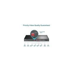 Tplink TP-Link 16-Port 10/100 Mbps + 2-Port Gigabit Rackmount PoE Switch with 16-Port PoE+ - image 6