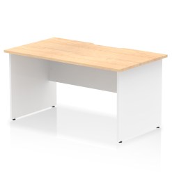 Impulse Scalloped Edge 1400mm Straight Desk Panel End Leg - image 10