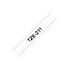 Brother TZe-211 label-making tape Black on white