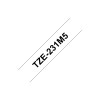 Brother TZE-231M5 label-making tape Black on white