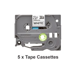 Brother TZE-231M5 label-making tape Black on white - image 2