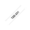 Brother TZE-231 label-making tape Black on white