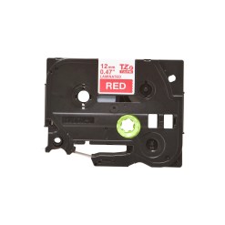 Brother TZE-435 label-making tape White on red - image 2