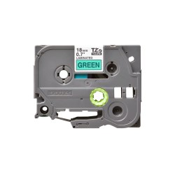 Brother TZE-741 label-making tape Black on green TZ - image 2