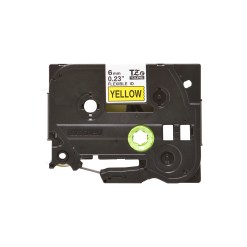 Brother TZE-FX611 label-making tape Black on yellow - image 2