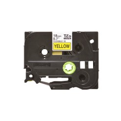 Brother TZE-FX641 label-making tape Black on yellow TZ - image 2