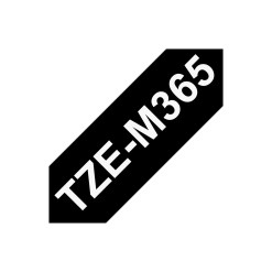 Brother TZE-M365 label-making tape White on black