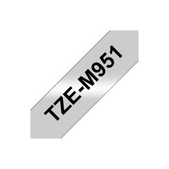 Brother TZE-M951 label-making tape Black on silver