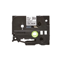 Brother TZE-M951 label-making tape Black on silver - image 2