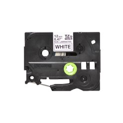 Brother Non laminated black on white tape - image 2