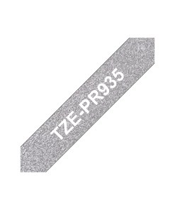 Brother TZE-PR935 label-making tape White on silver