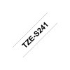 Brother TZE-S241 label-making tape Black on white TZ