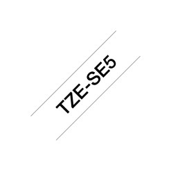 Brother TZE-SE5 label-making tape Black on white TZ/TZe