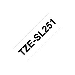 Brother TZESL251 label-making tape Black on white