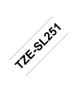 Brother TZESL251 label-making tape Black on white