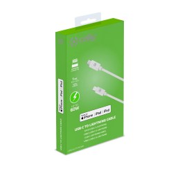 Celly USBLIGHTTYPECWH mobile phone cable White 1 m USB C Lightning - image 5