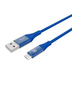 Celly USBMICROCOLORBL USB cable USB 2.0 1 m USB A Micro-USB B Blue