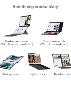 ASUS Zenbook Duo UX8406CA-QL135W Intel Core Ultra 7 255H Hybrid (2-in-1) 35.6 cm (14