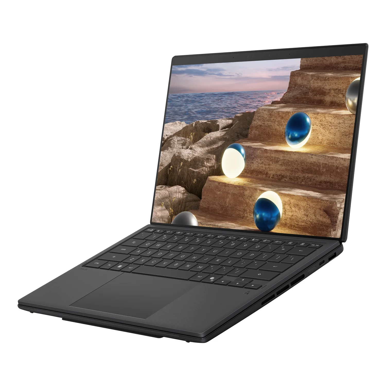 ASUS Zenbook Duo UX8407AA-SN102W Intel Core Ultra X9 388H Laptop 35.6 cm (14") Touchscreen 3K 32 GB LPDDR5x-SDRAM 1 TB SSD Wi-Fi 7 (802.11be) Windows 11 Home Grey
